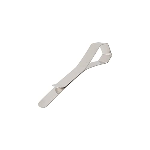 ステンレスクラスプ クリップ シンプル 書類 整理 オフィス 備品 MWサイズ ステンレス製 DAS-2001 スリップオン