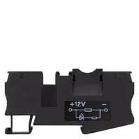 Siemens – Borna porta-fusibile LED 24 V per cavo 4 mm2 Nero
