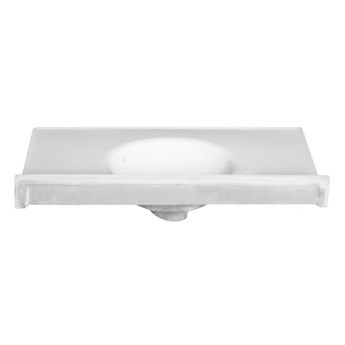 Image of Fine Fixtures Cultured Marble Composite Bathroom Sink Top - Fits Standard 36 inch Vanity | Elegant and Durable Bathroom Sinks for Modern Homes - Upgrade Your Space - Perfect for Any Bathroom Design