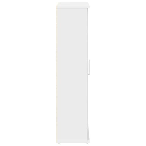 Armario de baño blanco con portarrollos ideal para optimizar espacios pequeños y aseos 7
