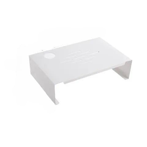 Cutdred 机上台 モニター台 パソコン台 炭素鋼 高さ8cm 耐荷重20kg 組立不要 pc卓上台 パソコンラック pcモニタースタンド デスク上置棚 おしゃれ パソコンスタンド (L,ホワイト)