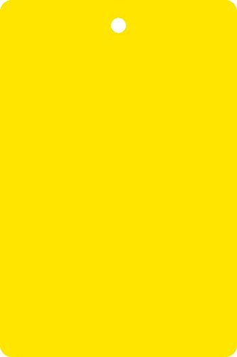 Preisvergleich Produktbild LEMAX® Kollianhänger,zum Selbstbeschriften,gelb,Kunststoff,1 Stanzloch,65x120mm,500 / VE