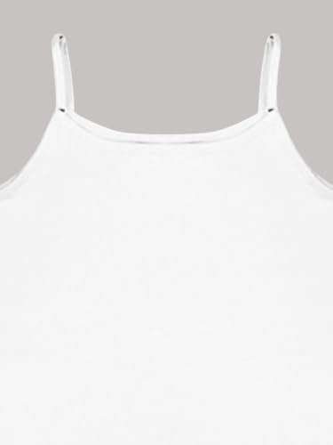 A.T.U.N. (ALL THINGS UBER NICE) Girls Cotton Stretchable Camisole Slip | Super Soft, Comfortable Innerwear for Kids | Perfect for Daily Essentials | Ages 2-14 Years (Pack of 5)