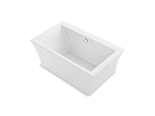 KOHLER K-24011-0 Stargaze 60-3/16-Inch x 34-1/4-Inch Freestanding Bath with fluted shroud and center drain, White KOHLER K-24011-0 Stargaze 60-3/16-Inch x 34-1/4-Inch Freestanding Bath with fluted shroud and center drain, White