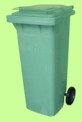 BritishBins GREEN 140 ltr Wheelie Bin