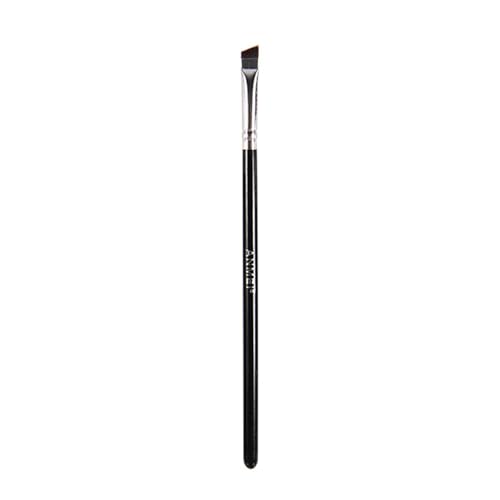 Pincel Delineador de Ojos de Precisión en Ángulo Fino - Cerdas Sintéticas Ultra Delgadas, Libres de Crueldad, Ideal para Gel y Líquidos, Mango Ergonómico de Madera, Resultados Profesionales (Negro)