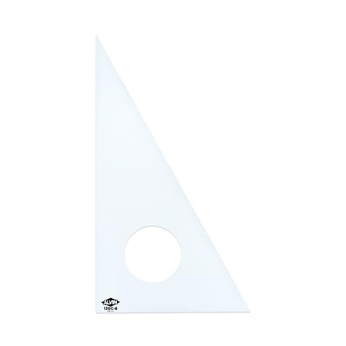 Image of Alvin 130C-8 30-Degree /60-Degree 8 inch Clear Professional Acrylic Triangle