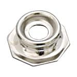 Broche Pull the Dot base mâle en laiton nickelé pour capote et taud