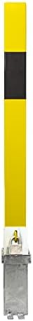 Yellow Removable Parking & Security Post, Heavy Duty, Easy to Ins...