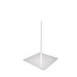 DIMENSIONI PRECISE: Base quadrata 12x12 cm con altezza totale di 25 cm, perfetta per esporre oggetti di medie dimensioni