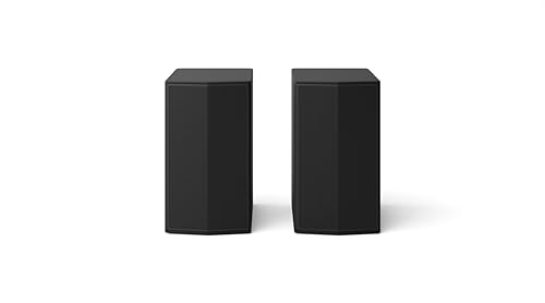 LG SPT8-S Rücklautsprecher-Set, Rücklautsprecher-Set für Soundbars, 100 W Leistung und 2,0 Kanäle, leistungsstarker und Surround-Sound, platzsparendes Design, Schwarz – Bild 5