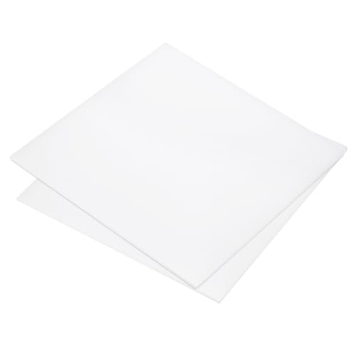 Image of 2pcs 10 x 10 Inch UHMW Polyethylene Sheets, 1 /8 Inch Thick Ultra High Molecular Weight White Plastic Sheet [for Home, Industrial]
