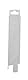 Grunwerg SH-2514 Hängende Messerscheide – Durchsichtlich, 25 x 140 mm, für 10-14 cm Gemüsemesser geeignet, Plastik