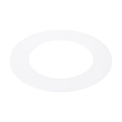 PATIKIL 2.8 ID 4.5 OD Plastik Blendring Deckeneinbauleuchten Abdeckring Matt Runder Lichtring Leuchtenzubehör Für Deckenwand Einbau- Und Downlights Transparent Mattweiß