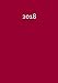 Produktbild dicker TageBuch Kalender 2018 - RUBINROT: großer Jahresplaner - 365 Tage = 365 A4-Seiten