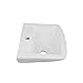 Renovators Supply Manufacturing Vega Wall Mount Bathroom Sink 18 In. Small White Ceramic Wall Hung Sink With Single Faucet Hole