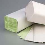 Clean and Clever ECO201 Folding Hand Towel 25 x 31 cm Natural White 2-Ply