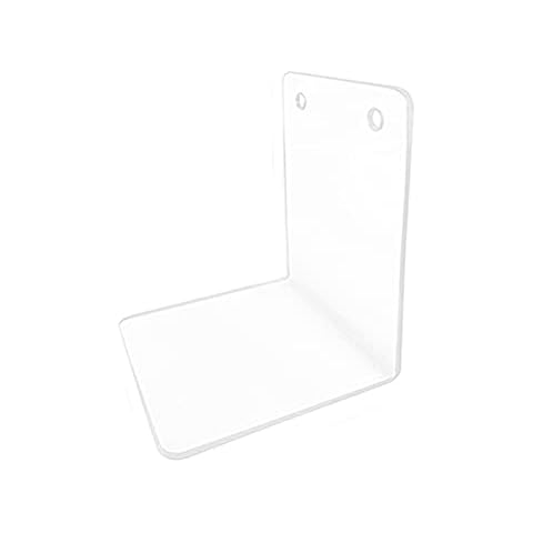 esowemsn 2 x L-förmiger transparenter Acryl-Buchständer Cover