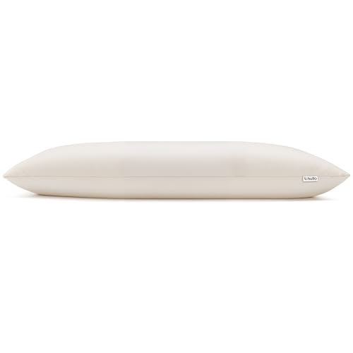 Hullo Buckwheat Pillow – King Size (20×36), Organic Adjustable Cooling Pillow for Side & Back Sleepers, Firm Neck Support – Breathable Cotton Cover – Made in USA
