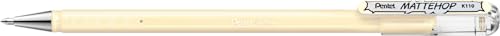 Pentel Mattehop Roller Gel 1.0mm Blanco Marfil Pack 12 miniatura 6