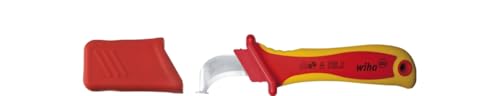 Wiha Abmantelungsmesser Hakenklinge mit Gleitschuh fĂĽr Rundkabel in Blister (36053) 200 mm