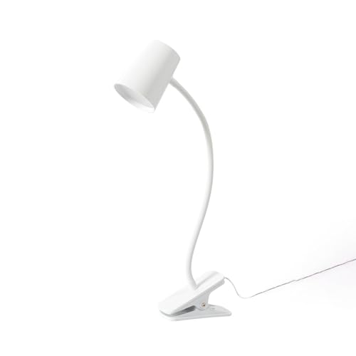 LED Lámpara de pinza 'Ailina' (Moderno) en Blanco hecho de Plástico (1 llama,) de Lindby | lámpara de mesa, lámpara de mesa, lámpara de lectura