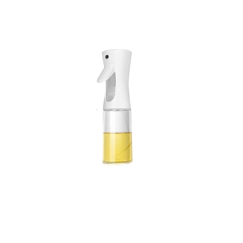 DMWLZHO Dispensador y pulverizador de aceite de cocina 2 en 1: 470 ml (16 oz), botella de plástico a prueba de fugas for aceite de oliva, vinagre y licores.(White-200ml)