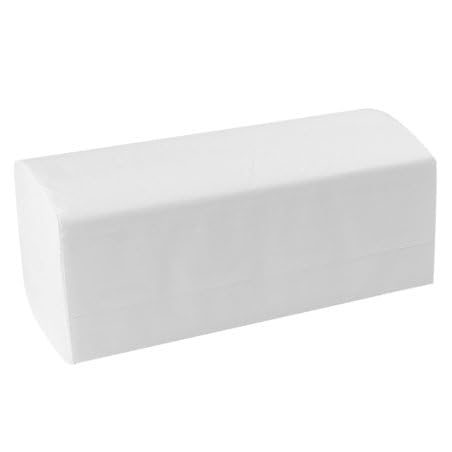 Clim Profesional Pack Dispensador Toallas Zig Zag 600 uds y Caja 3000 | ABS Blanco, Cerradura y Llave, Doble Capa Suave, 20 Paquetes de 150uds, Aseos Públicos