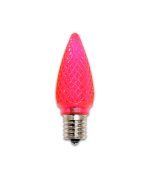 Image of 25 Bulbrite LED C9 Pink Bulbs in a package