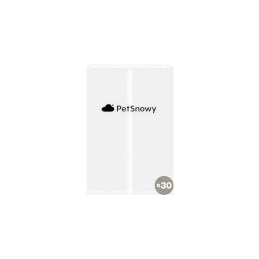 PetSnowy SNOW+ Cat Litter Box Liners, Self-Sealing Waste Drawer Bags for Automatic Cat Litter Box, 60 Pcs