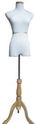 Adjustable- Mannequin Dress Form Female Size 6-8 Medium 35" 26" 34" On Natural Tripod Stand Made by OM