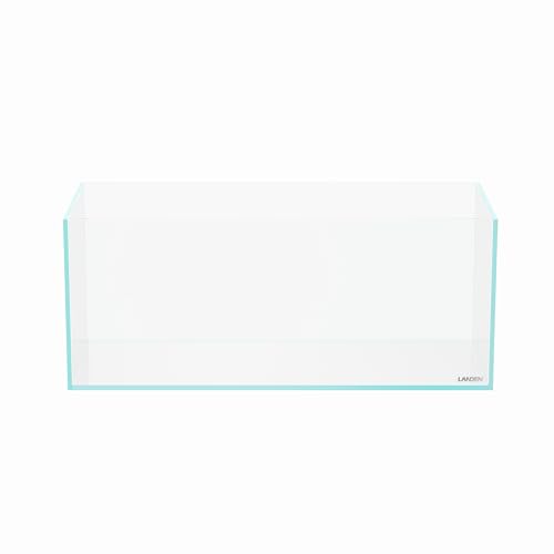 Image of LANDEN Aquarium Long 3.5 Gallon Ultra Clear Glass Rimless Fish Tank 45LG