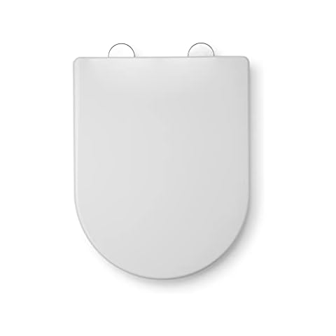 Croydex Telese Soft Close D Shape Toilet Seat Cover