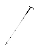 GAOJUNAN Bastón, Palos Ajustables Retráctiles Ligeros De La Aleación Aluminio Postes del Trekking Que Caminan con Manija Suave Marcha Nórdica(Black)