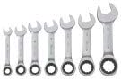 PittsburghProfessional 7 Piece SAE Stubby Ratcheting Combo Wrench Set