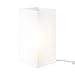 NewBiz Bri 9 Inch Square Table Lamp with White Frosted Glass Shade Stylish Ball Light Lamp for Bedroom Living Room and Bookshelf Modern Design Perfect for Home Decor, Without Bulb