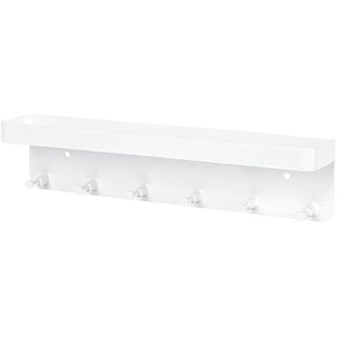 Unomor Wall Mount Hanger with Hooks - Medal Display and Trophy Shelf Rack for Gymnastics Soccer Running Race Medals Awards Cover