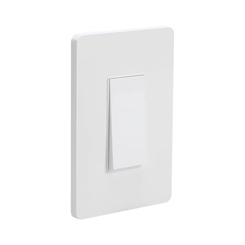 3-Way Zigbee Smart Light Switch (No Neutral, Single Rocker), Single Live Wire，TUYA hub Requires,Remote Control and Smart Home Automation, Compatible with Alexa, Google,SmartThings Cover