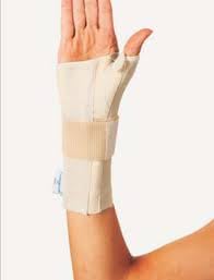 Thumb Supported Hand Wrist Splint right-cream color