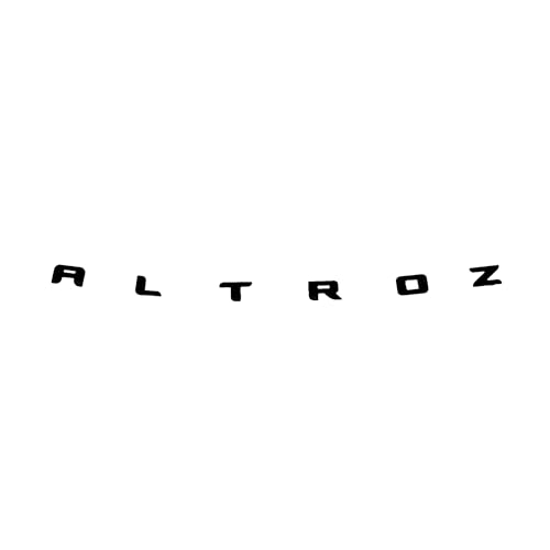 Image of Altroz Self Adhesive | Metal Sticker Logo Badge 3D Emblem Car Sticker (Black)