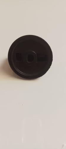 Image of Universal fit Knob for Gas Stove Replacement Parts | Long Lasting, Smooth Operation, Premium PVC On-Off Push Type 8 MM Spindle Black Knob for All Sleek Slim Modal Gas Stove (P3, Pack of 2)