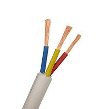 Shree LAXMI Industries 1mm 3 core Wire Round Copper Wires and Cables 1mm Wires White (25 mtr)