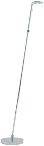 George Kovacs Lighting P4324-077 George's Reading Room - 50 Inch 8W 1 LED Floor Lamp, Chrome Finish