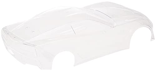Body, Chevrolet Corvette Z06 (Clear, Requires Painting)/ Decal Sheet (Includes Side Mirrors, Spoiler, Mounting Hardware) #TOP1