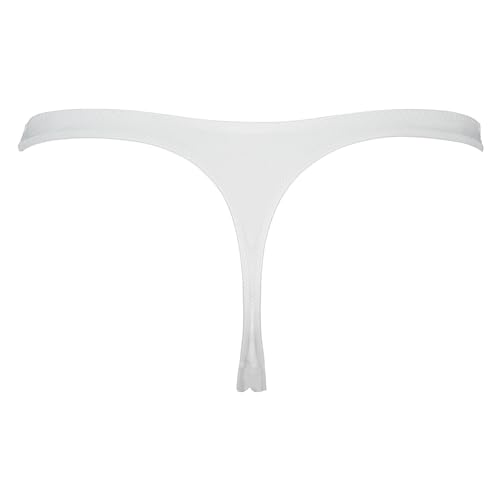 Image of pavvoin Women's Plain Cotton Blend Thong mid Rise Panty