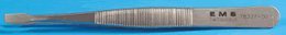 Pince à épiler plate Style 50 EMS 78337-50 en acier SA 120 mm