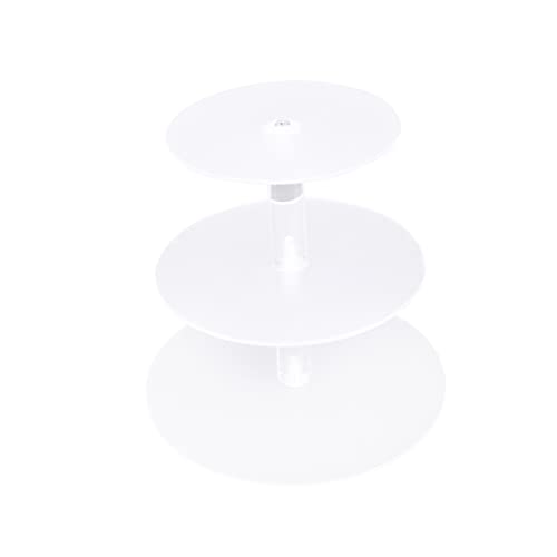 GRIRIW 3 Acrylic Cake Stand Round Cake Cake Serving Cupcake Holder Shelf Pastry Display Stand Round Dessert Stand Cupcake Tower Stand Show Rack Cupcake Display Stand Clear