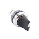 ABB M2SS2-30B 22mm Selector Switch, Knob Type, Black, Modular