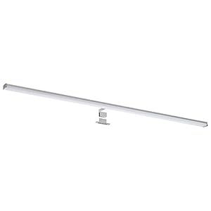 SEBSON® LED Spiegelleuchte 120cm Bad IP44 – Aufbauleuchte + Klemmleuchte, neutralweiß 4000K 15W 1500lm Aluminium – Schminklicht, Spiegellampe 1200x98x44mm