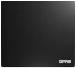 SkyPAD Glas 3.0 XL Gaming Mouse Pad with Text Logo | Professional Large Mouse Mat |  400 x 500 mm |  Black  | Special Glass Surface with Improved Precision and Speed